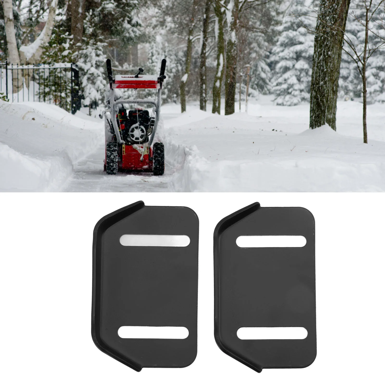2 Set for MTD 784‑5580 Snowblower Skid Shoe Height Adjust Snow Throwers Blower Slide Plate Shoe with Mounting Hardware