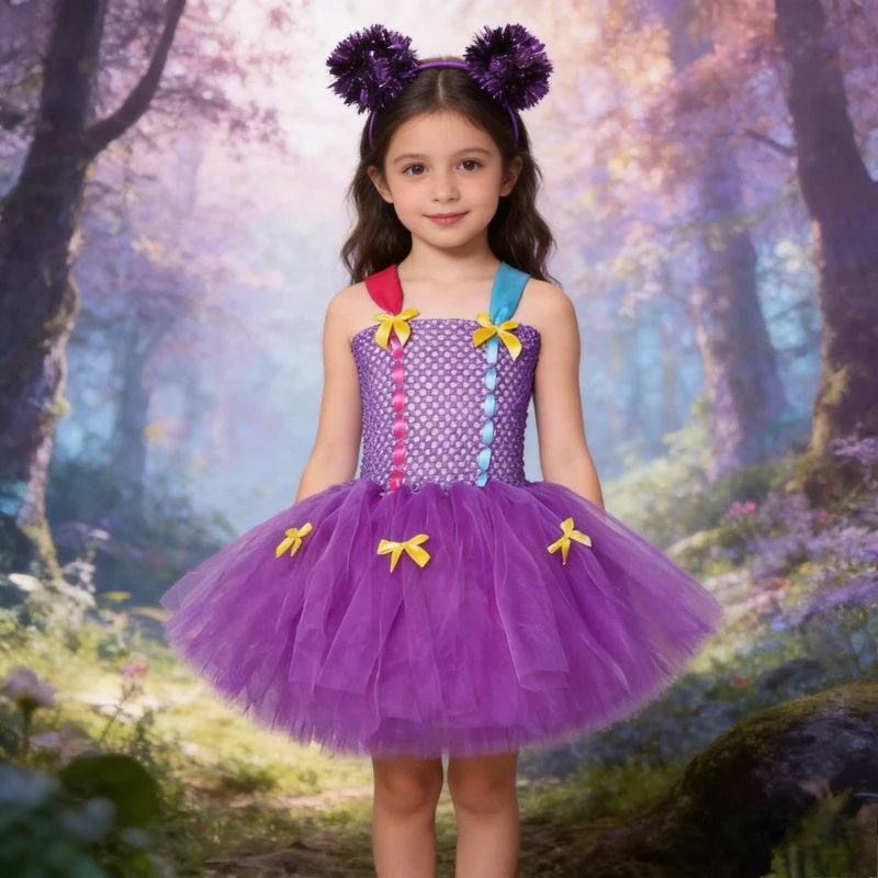 Purple Tutu Ballet Dress for Girls, Clothing for Toddler Girls' Birthdays & Holiday Performances, Kids Halloween Clothes