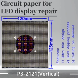 P3-1921-2121(VL) Circuit Paper，Vertical lamp which is usual，120X125mm ,Used for repairing damaged PCB pads