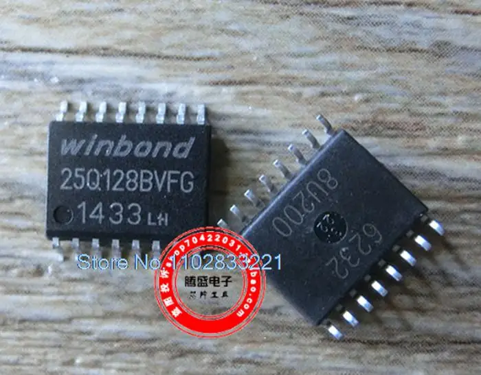 (5PCS/LOT) W25Q128BVFIG W25Q128BVFG W25Q128 SOP16 16MFLASH