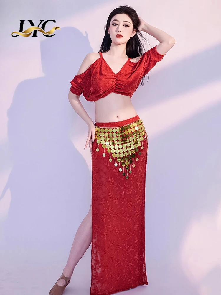 مجموعة فستان طويل للتدريب على الرقص الشرقي لربيع وصيف 2025 للعرض الشرقي ذو مظهر مثير #1