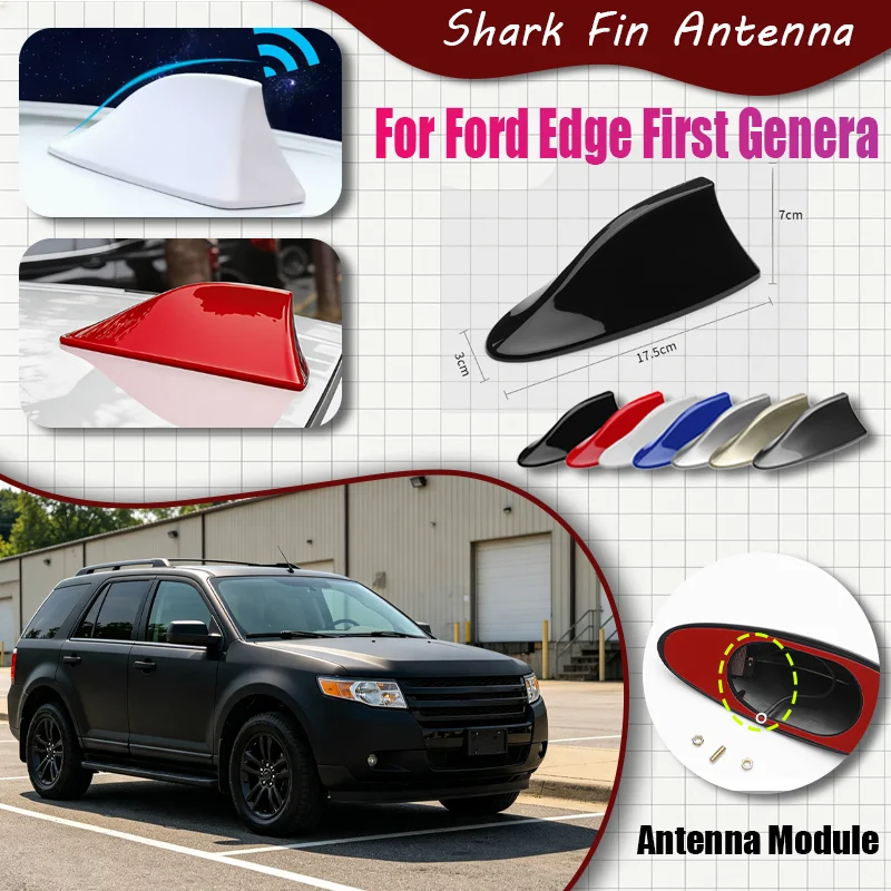 For Ford Edge First Genera Shark Fin Antenna FM Signal Super Aerials Amplifier Waterproof Signal Amplifier FM/AM Radio shark fin