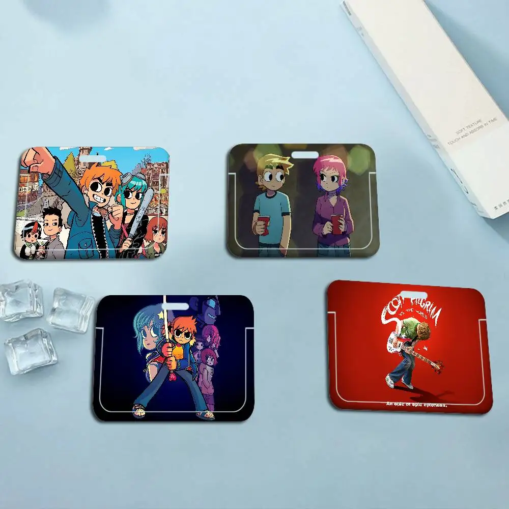 

Держатель для бейджа Scott Pilgrim Vs The World Anime, 1 шт., с прозрачным окошком, защитный чехол для ID-карты для офиса, школы, персонала