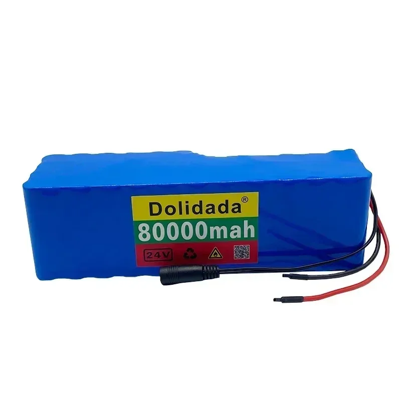 2024 New 100% Brand New Original Scooter Battery, 7S6P 24V 80Ah Rechargeable Lithium Battery, Customized Plug with BMS System