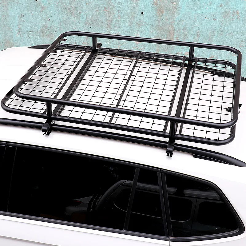 

Black Universal Aluminum Alloy SUV Car Roof Rack Cargo Box Car Modification