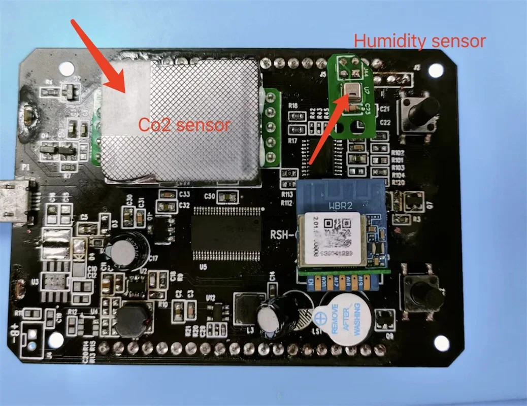 Tuya-Detector de humo en tiempo Real para interiores, caja de medidor de Co2 inteligente con WiFi, Sensor de dióxido de carbono de seguridad para