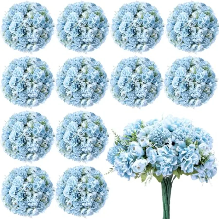

Bundles Peonies Artificial Flowers Faux Roses Silk Flowers Hydrangea Artificial Bouquet for Wedding Table Centerpiece Floral Va