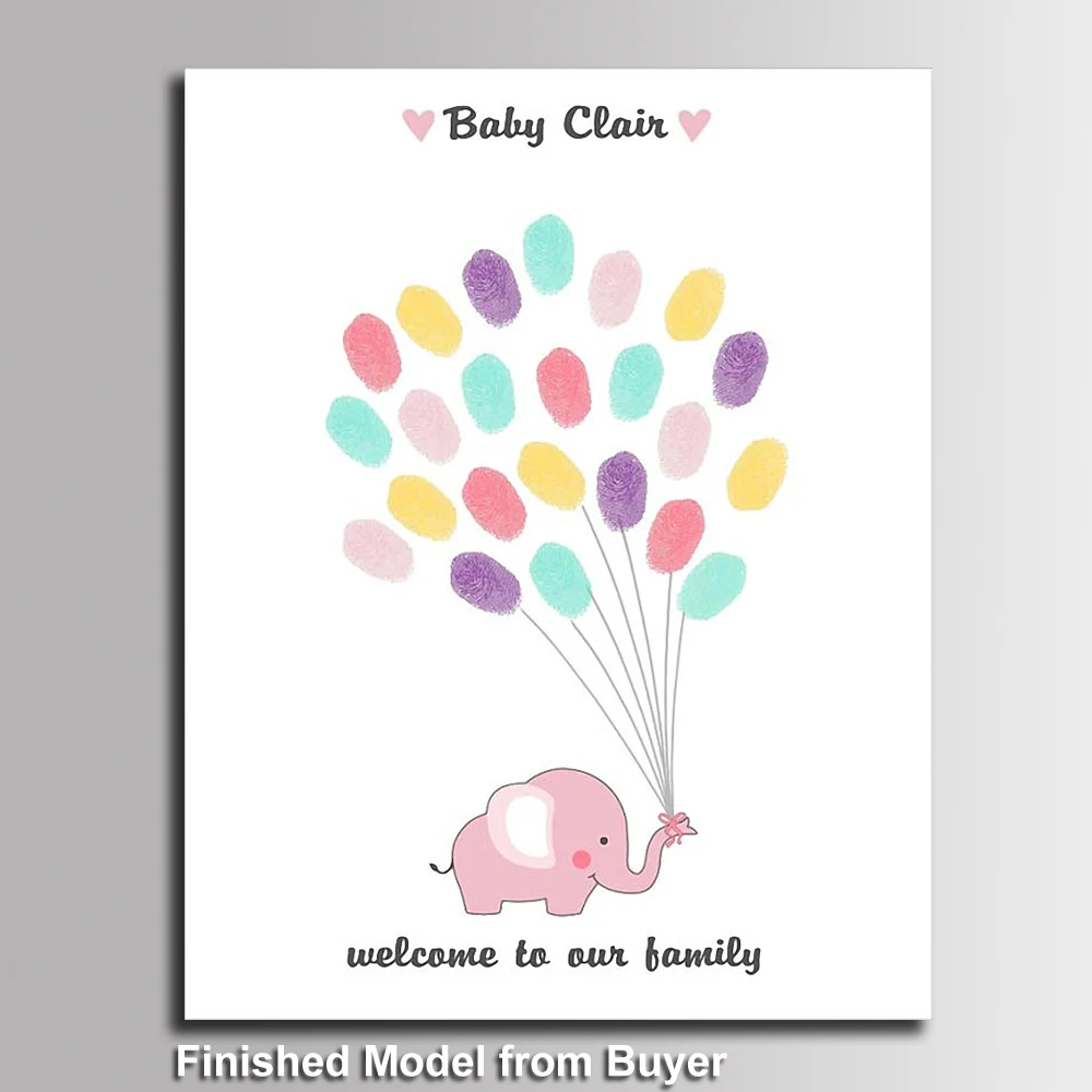 Personalized Signature Fingerprint Guest Book for Kids First Holy Communion Souvenir Gift for Boys Girls Baptism Inkpad Included view 4
