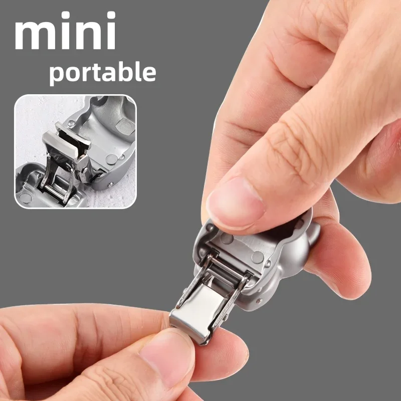 Cute 3D Foldable Portable Nail Clipper Mini Stainless Steel Nail Scissors Mini Manicure Tool Perfect Valentine'S Day Gift