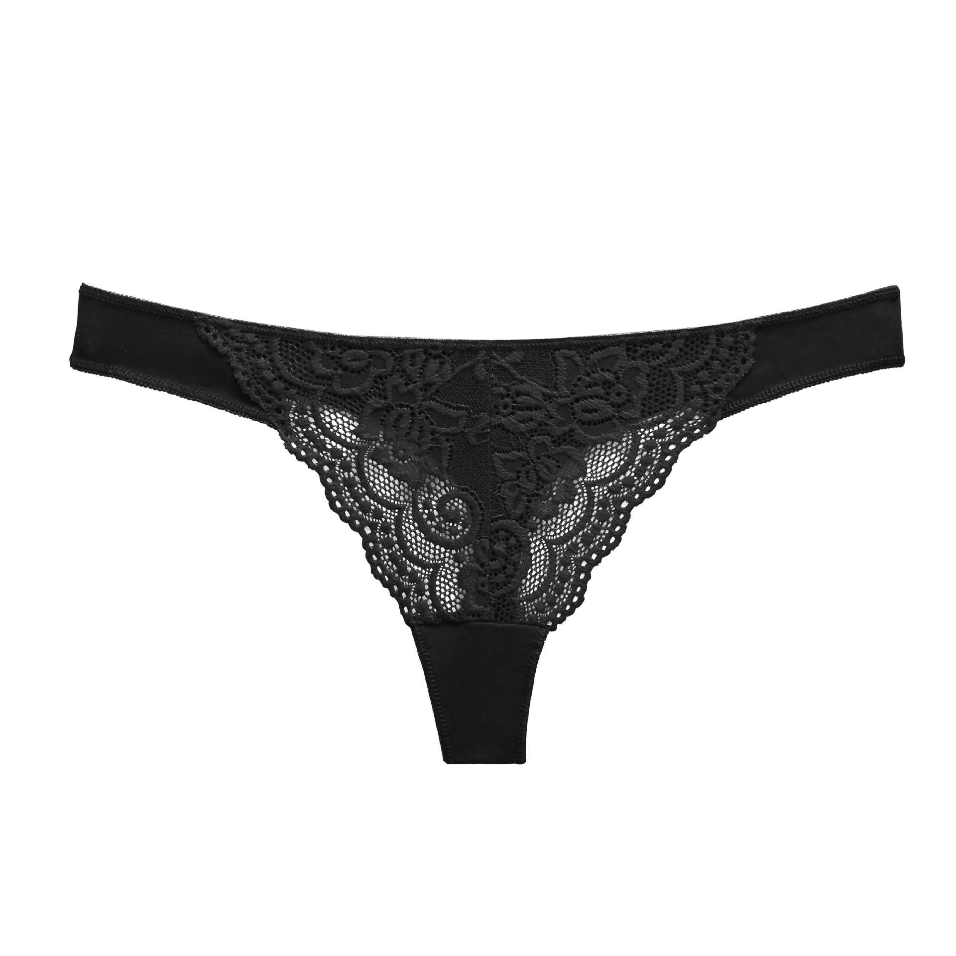 Perizoma da donna a vita bassa con spacco alto in cotone patchwork intimo triangolo seducente perizoma del sesso