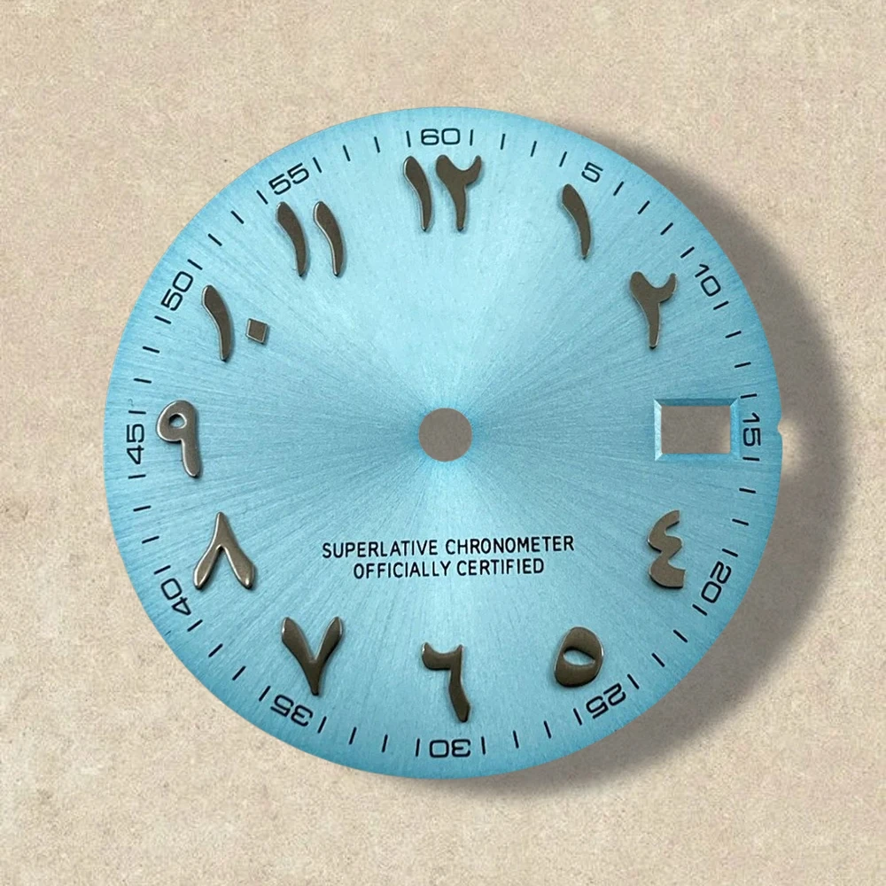 28.5mm S Logo Arab Dial Fit NH35/NH36 Japanese Automatic Movement High-Quality Sunray Dial Watch Modification Accessories