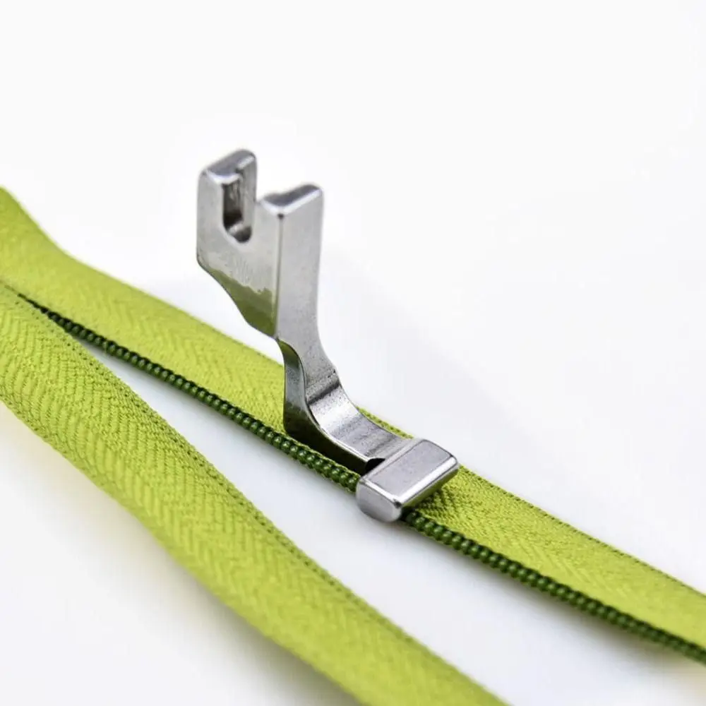 1Pcs Lockstitch Zipper Presser Foot Single-Sided Unilateral Steel S518L/T168 Random Invisible Flat Car