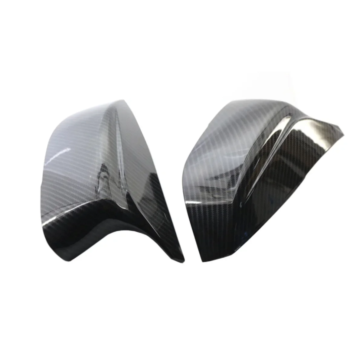 For Infiniti Q50 Q50S  Q70  Q60 QX30 2016 - UP Glossy Black Carbon Look Rear View Mirror Cap Cover Replacement Left & Right