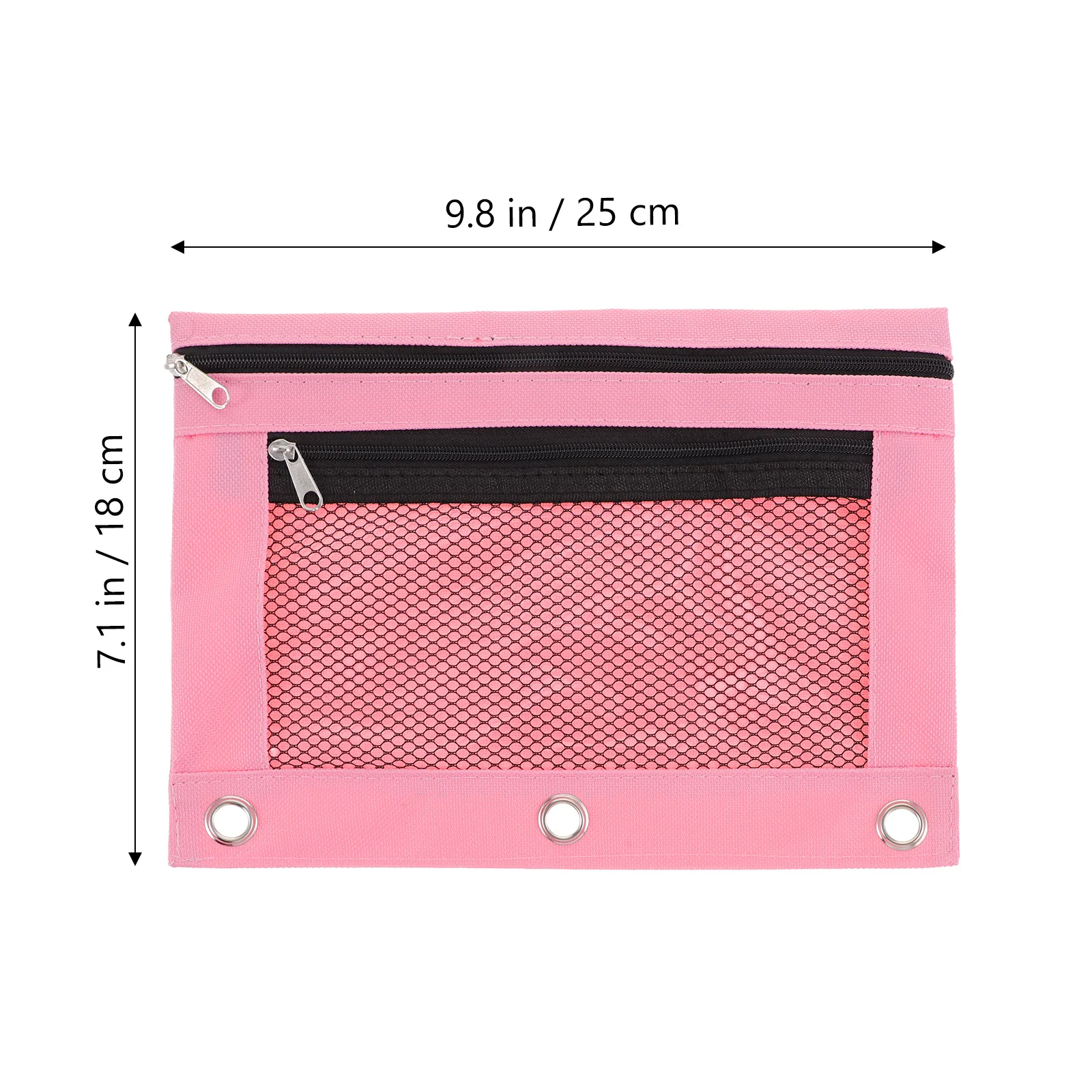 Binder Zipper Pouch Binder Pen Pouch Binder File Pouch Mesh Pocket Pencil Pouch Binder astuccio multifunzionale per ufficio