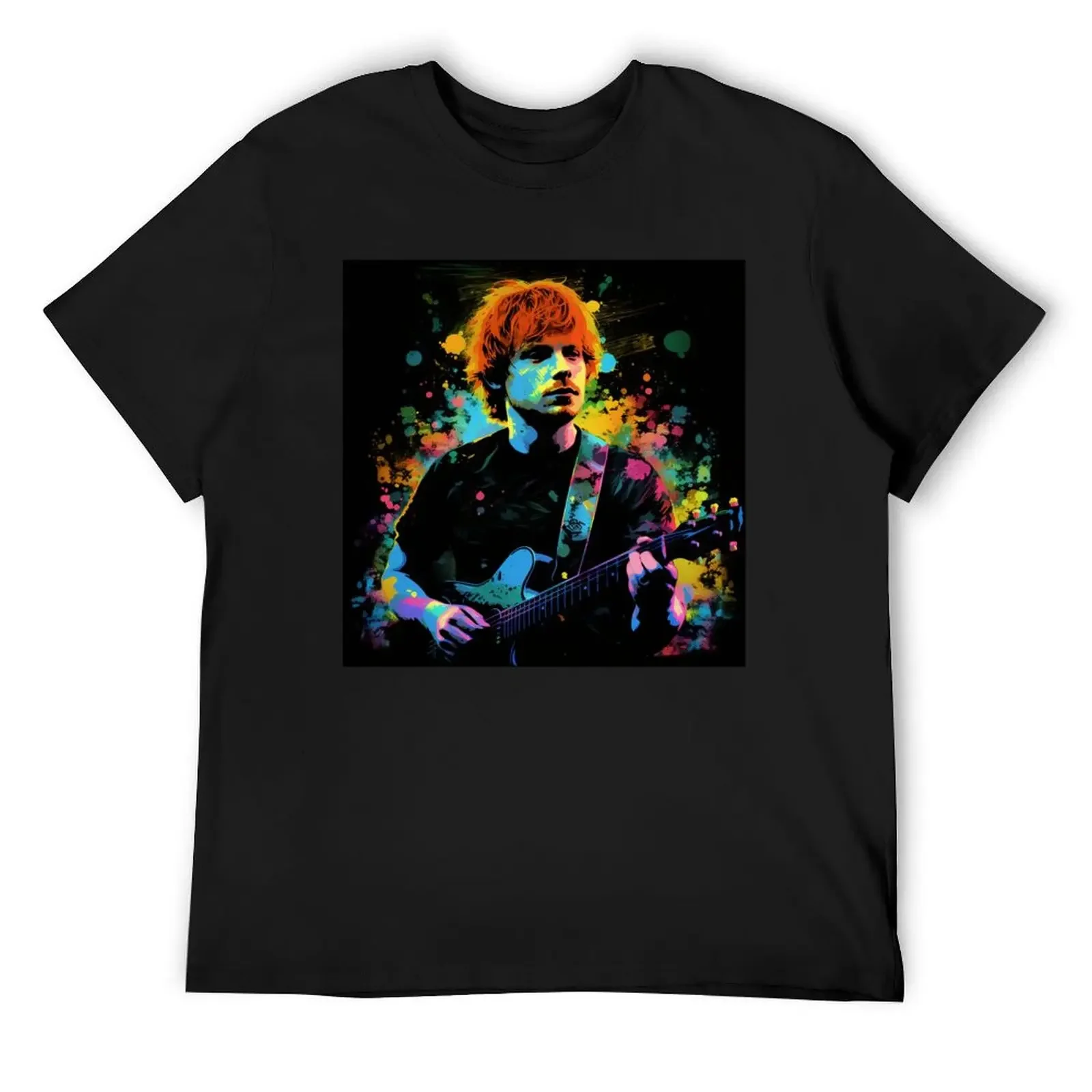 Ed Sheeran is a global music sensational English singer-songwriter T-Shirt customs sweat T-shirts for men cotton