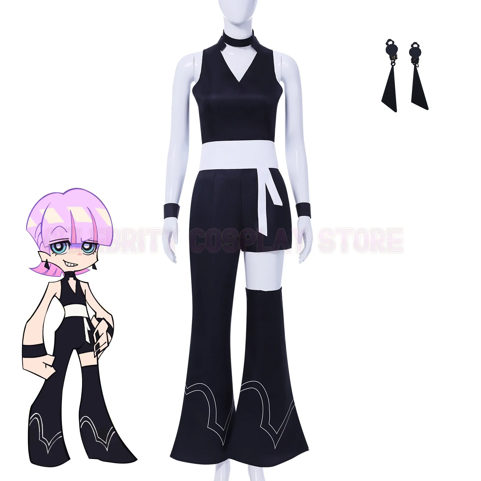 

New Suspender Socks Angel Cos Costume Angel Poliufen Cosplay Anime Role Play Animation Costume