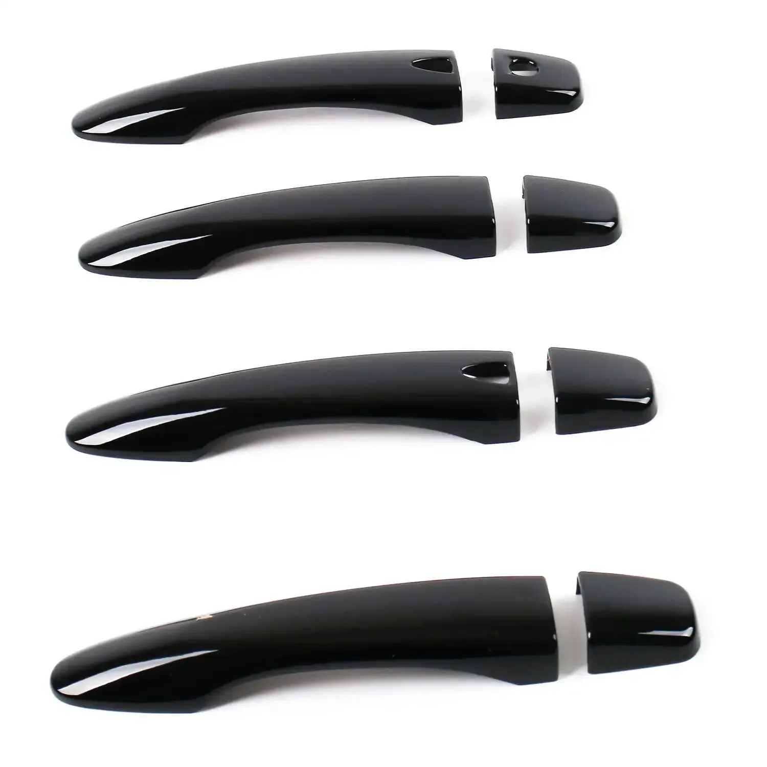 

Outside Smartkey Glossy Black Door Handle Side Lid Cover Trim For Nissan Kicks/Rogue/X-trail/Qashqai 8pcs 4-Door