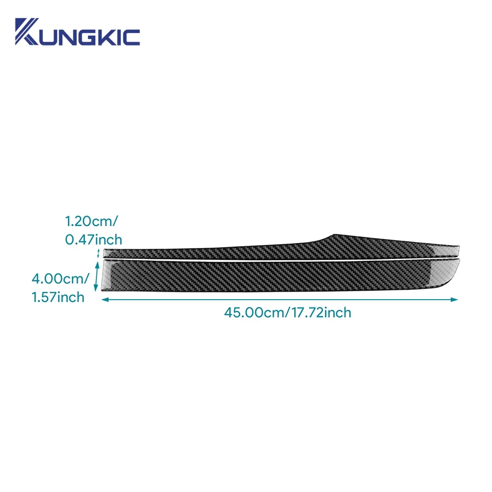 Real Soft Carbon Fiber Sticker for Lexus GS250 GS350 GS200t GS450h GS F 2012 2019 LHD RHD Car Co pilot Center Console Panel view 3