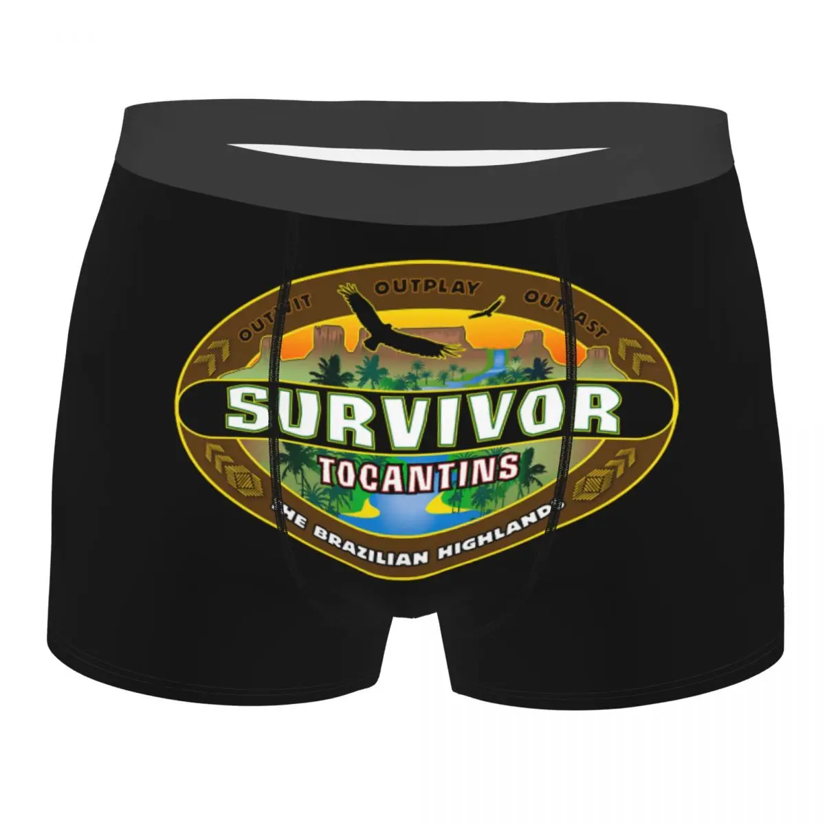 

Изготовленные на заказ приключенческие игры, телешоу Survivor, боксеры, шорты, мужские трусы, нижнее белье, крутые трусы