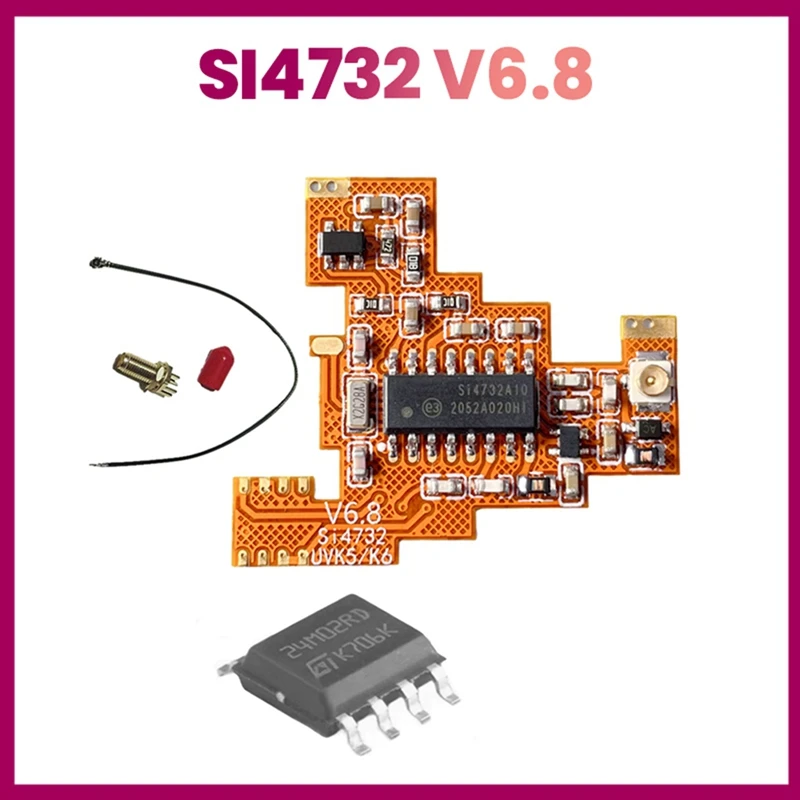 SI4732 V6.8 FPC Module+2M Expansion Chip For Quansheng UVK5 K6  Shortwave Full Band/Single Sideband Reception