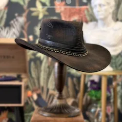 New Wool Distressed Color Fashion Men's Jazz Top Hat Curling Hot Sale In Europe And America Autumn And Winter Hat