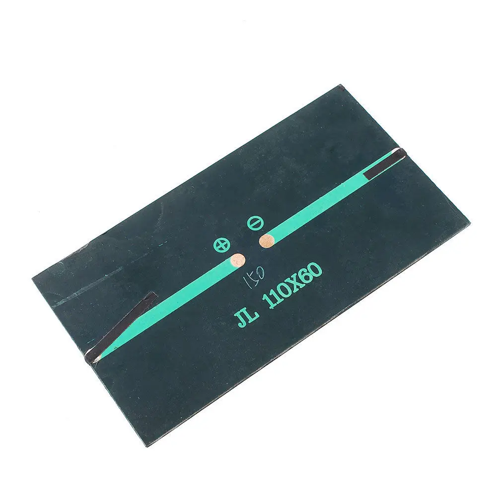 6V 1W Mini Solar Panel Small Solar Cell Panel DIY Module for Electric Toy Water Pump Power 110*60*2.5mm