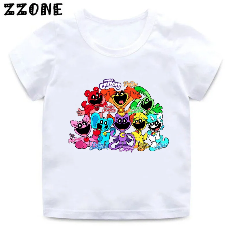 

Hot Sale Smilling Critters Print Cartoon Kids T-Shirts Girls Clothes Baby Boys Short Sleeve T shirt Summer Children Tops,ooo5881