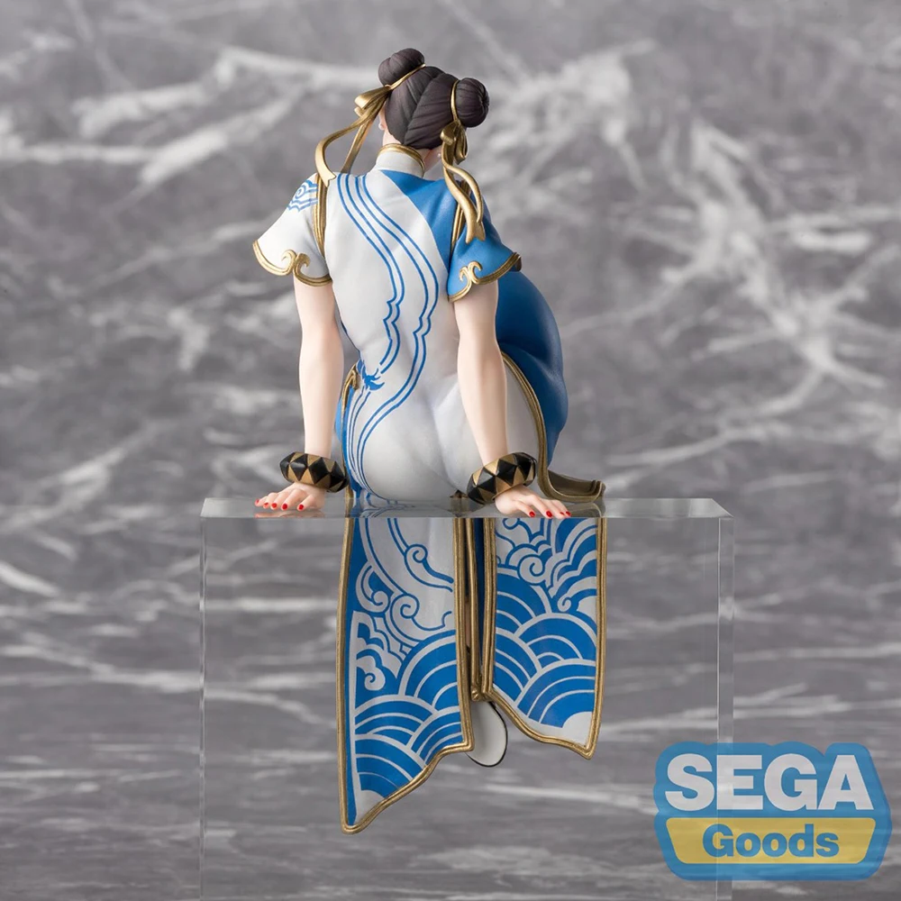 재고 있음 오리지널 SEGA 스트리트 파이터 6 Chun-Li 14Cm 액션 피규어 애니메이션 PVC 모델 소년을위한 Collectible Toys Kawaii Doll Gift