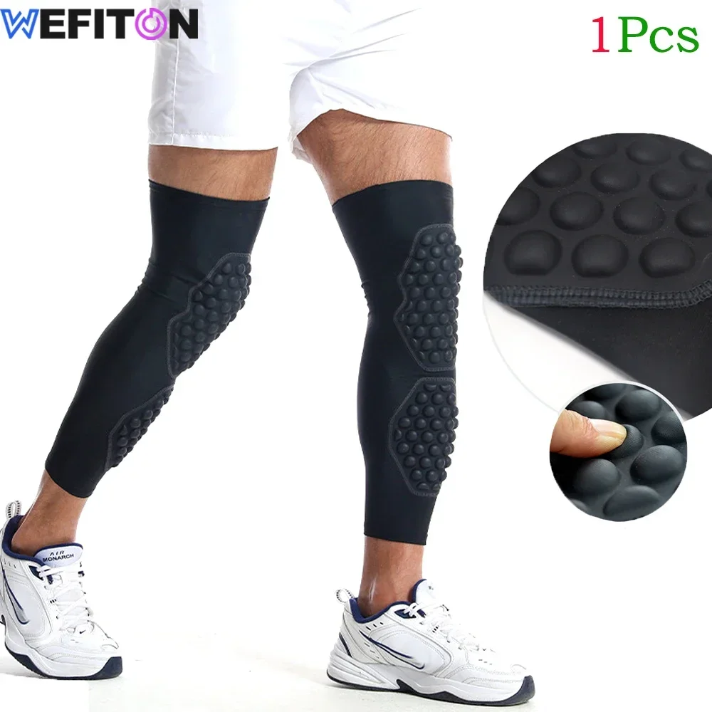 

1Pcs Knee Calf Padded Leg Thigh Compression Sleeve Sports Protective Gear Shin Braces Support for Soccer Sports Youth Kids Adult