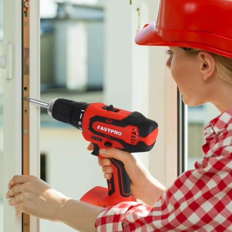 Set Perkakas Rumah Bor Tanpa Kabel Lithium-ion 20V 232-Piece untuk Perbaikan Rumah Tangga Termasuk Bor Mulut Lebar 12-Inci S