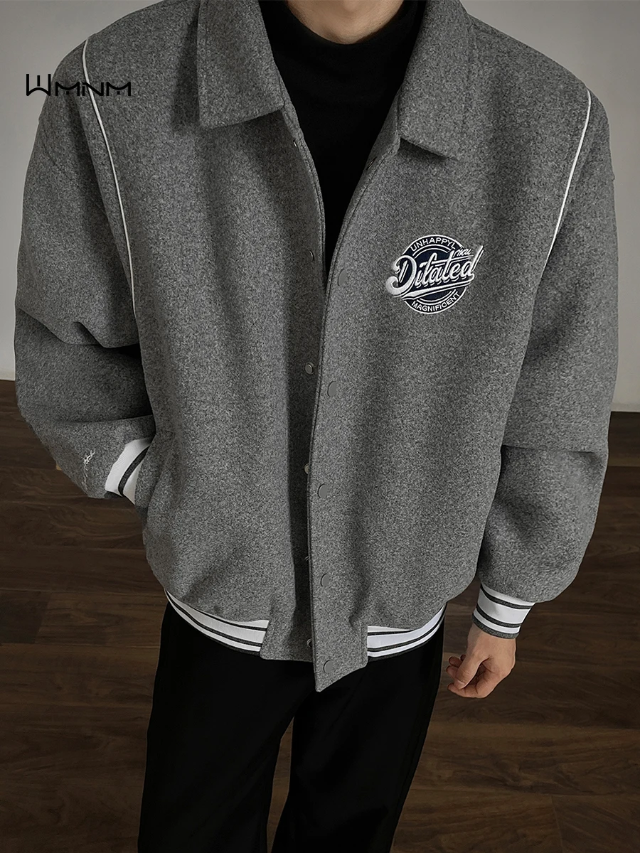 

American Sle Baseball Jaet Men's Casual Retro Sport Coat New Trend Loose Top Breathable Polyester Nylon Cosite Fiber