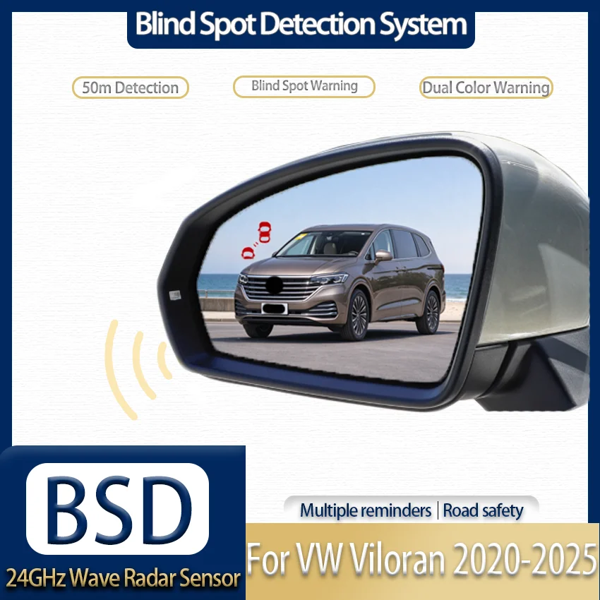 Blind Spot Detection System, 24GHz Millimeter Wave Radar, Lane Change Monitoring & Parallel Assist System For VW Viloran