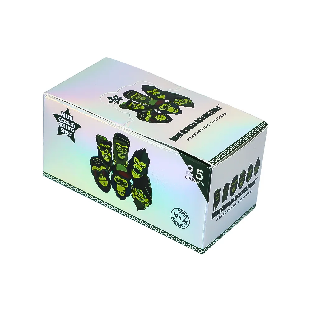 Rolling Paper Filter Tips nozzle 50 leaves 45*18MM printed pattern Color Unrefined