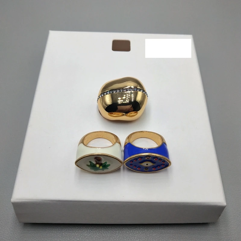 

Exaggerated Faionable Ring Quali Sli Personali Trendy Person Faion Jewelry Accory round ape No Cusization