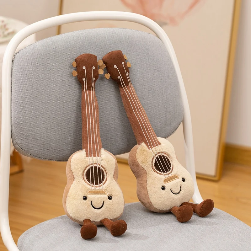 

Kawaii Ukulele Plush Toy Musical Instrument Stuffed Animal Soft Doll Guitar Cute for Boys Girls Kids Holiday Birthday Gifts Idea