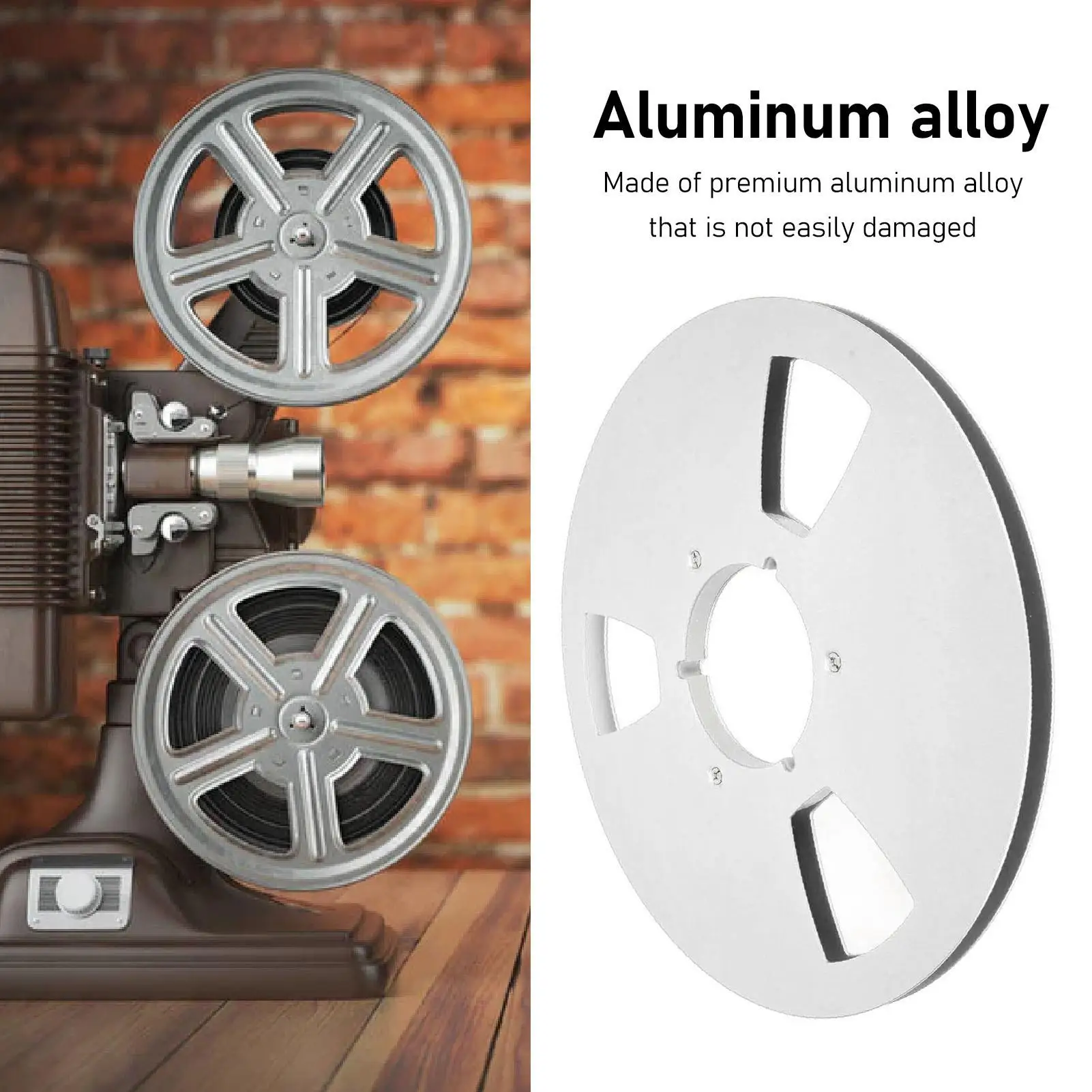 10 Inch Aluminum Alloy Tape Reel with 3 Wind Holes for recording