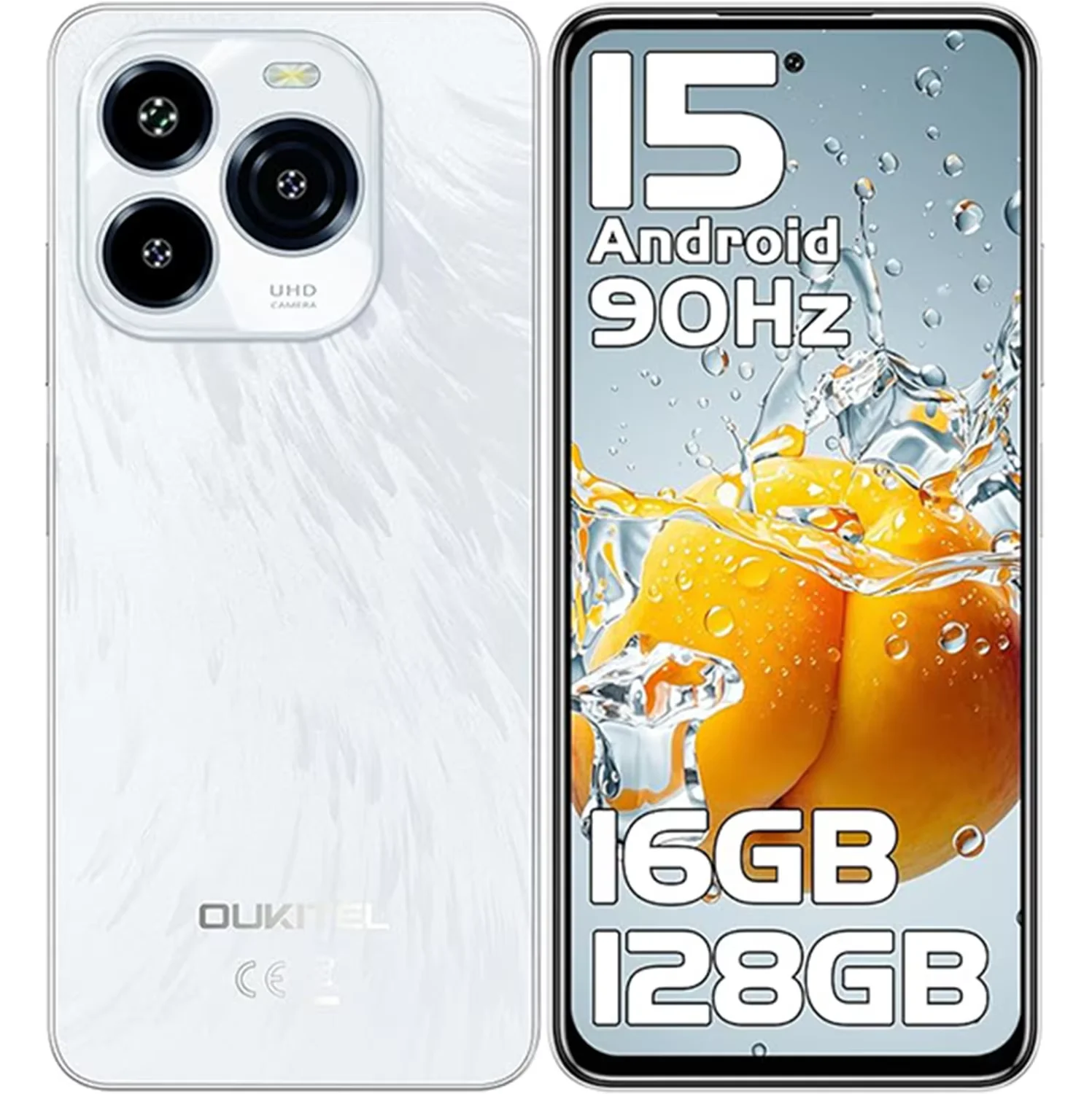 OUKITEL C65 Cell Phone Unlocked- Android 15, 6.7" Display, 16GB+128GB/1TB Smartphone, 5150mAh Battery Phone, 50MP Camera, 4G Dua