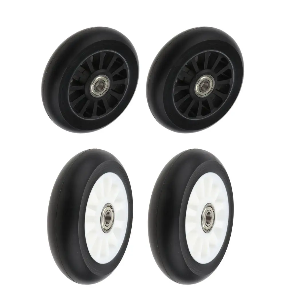 2 Pieces 100mm Complete Stunt Pro Scooter Wheels Replacement with Random Color Bearing Outdoor Speed Skating Equipment