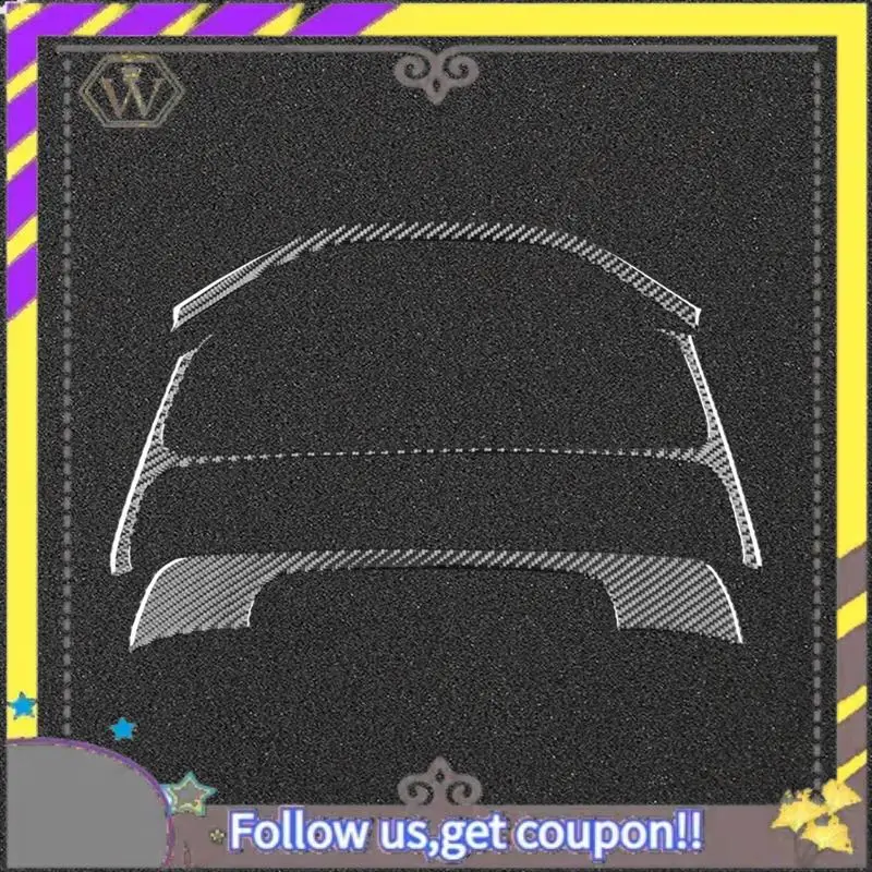 ABXV-Carbon Fiber For Honda Civic 9Th 2012-2015 Speedometer Cover Instrument Panel Trim Interior Accessories LHD