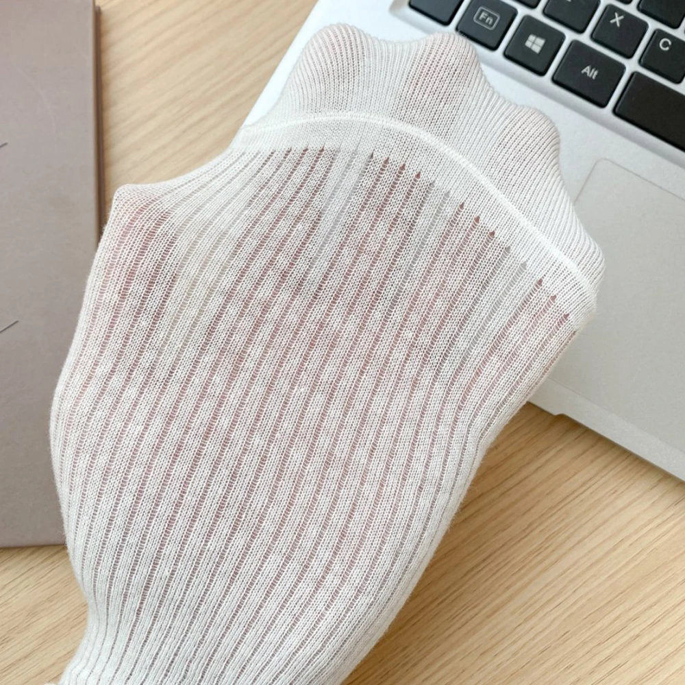 3 Pair Cloth Label Letters Women Socks Breathable Mesh Fashion Japanese Style Spring Summer FlounceTrim Brand Socks Middle Tube