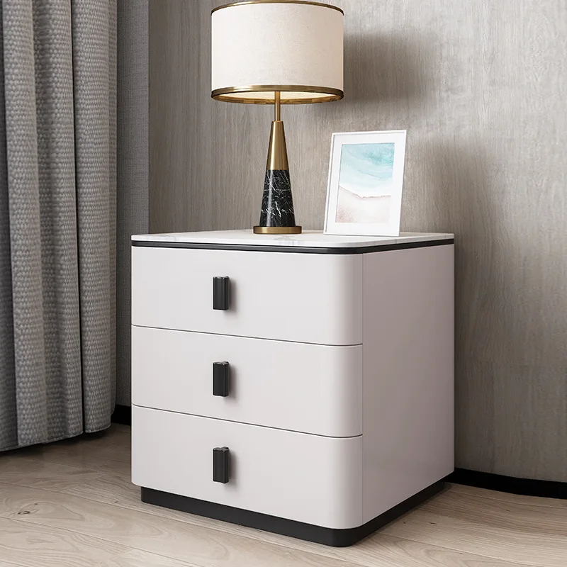 Italian light luxury rock slab chest three modern simple living room drawer cabinet storage cabinet bedroom locker factory