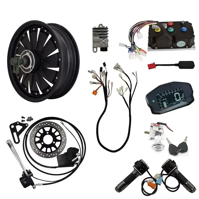 

QS260 12inch 3000w Electric Scooter Hub Motor Conversion Kits Max. Speed 80kph