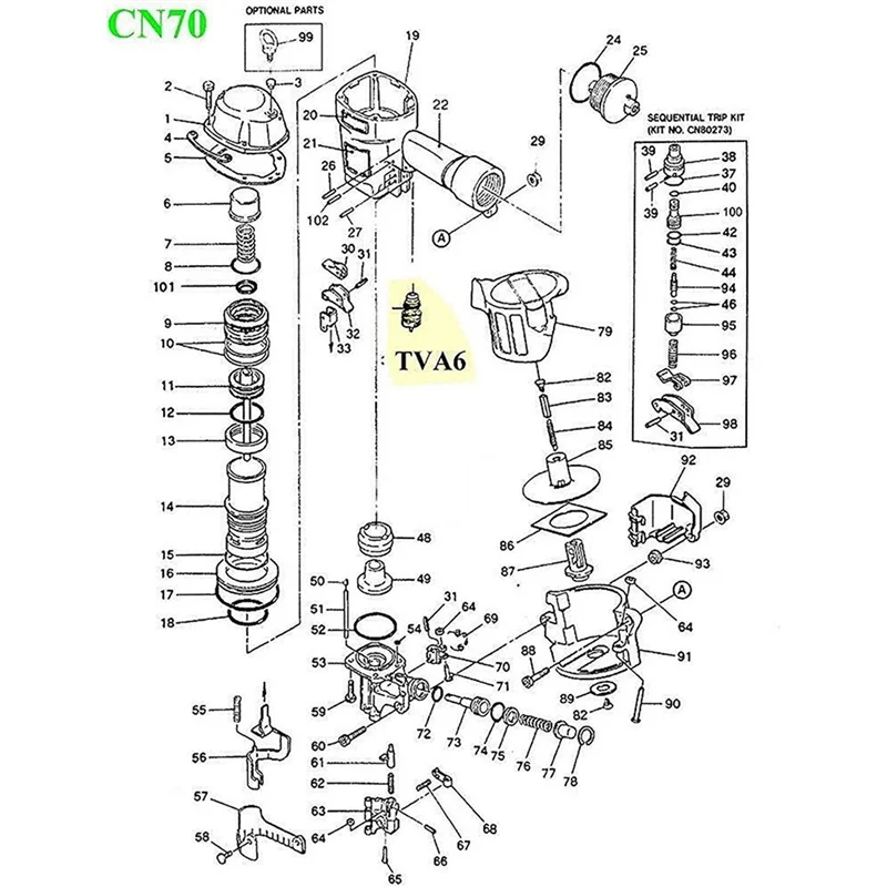 

Комплект триггерного клапана AA49 TVA6 TVA1, сменный гвоздезабивной прибор RN46 RN45 N60 BT35 BT50 CN80548 CN55 CN70 CN80 MV11 (10 упаковок)