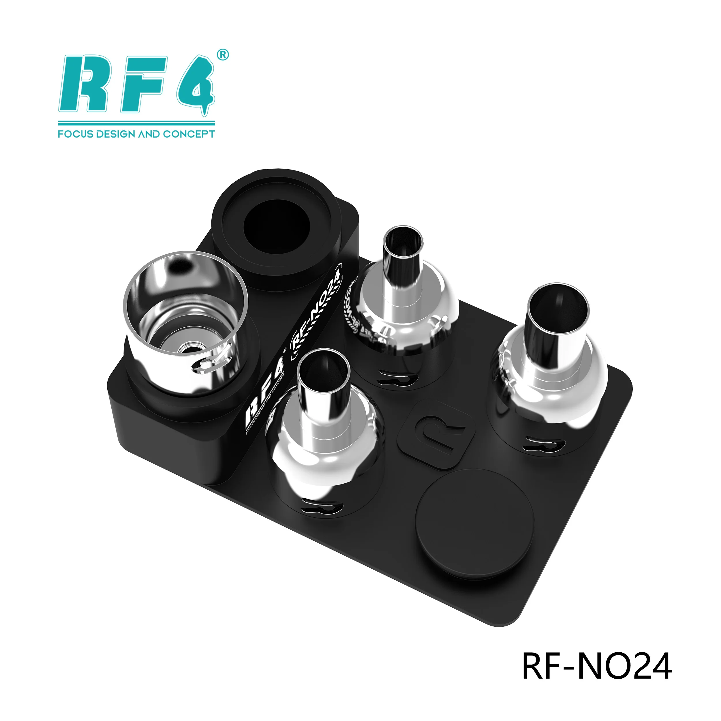 RF4 Hot Air Station Nozzle Holder NO24 6 Precisely Partitioned Slots Store Nozzles in an Orderly Storage Box Tool