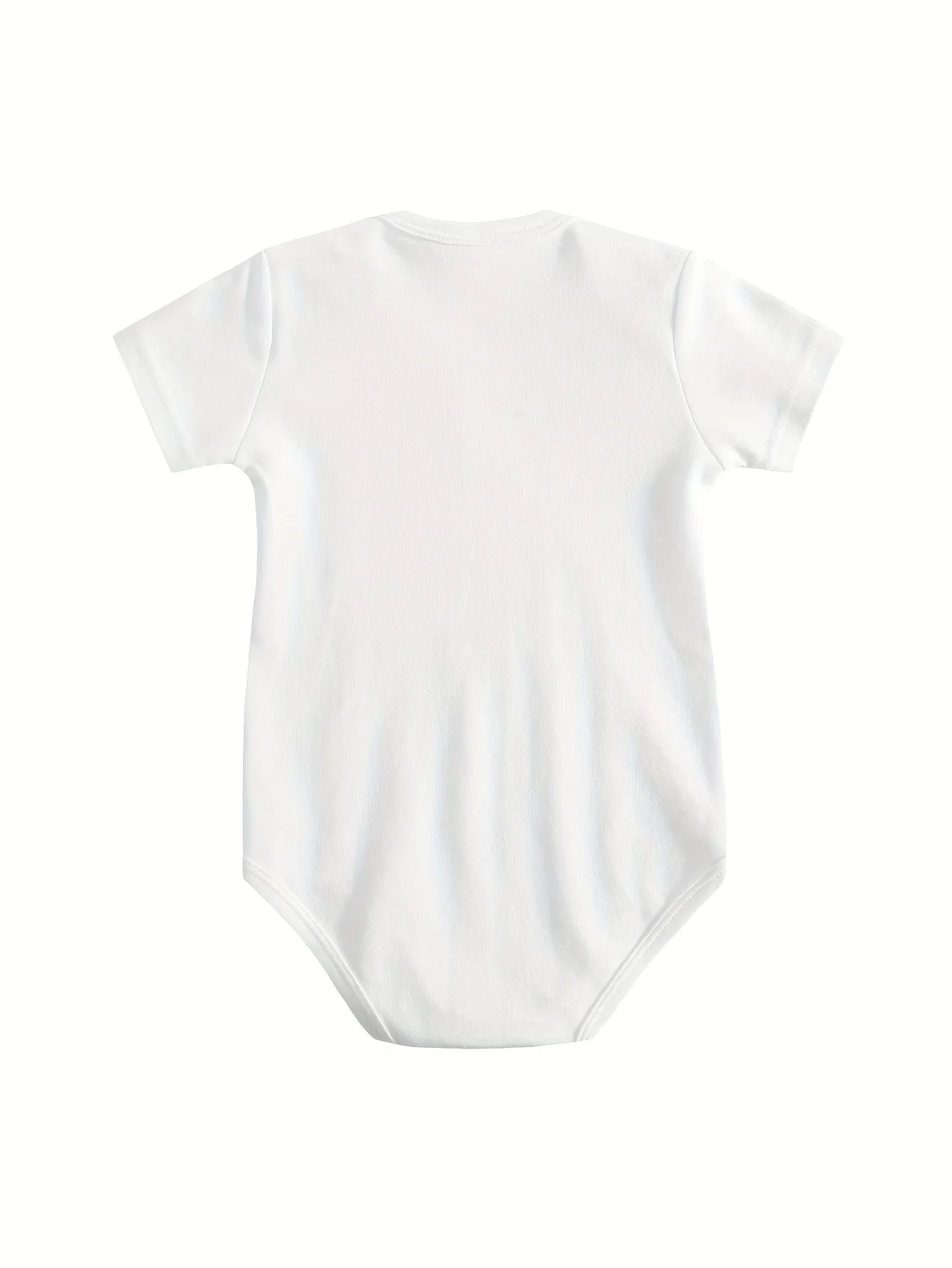 بدلة زحف للأطفال من Irish Little Shamrock للجنسين، قطعة واحدة ناعمة من القطن الخالص، ملابس مناسبة لجميع المواسم، بدلة بيضاء 190GSM #2