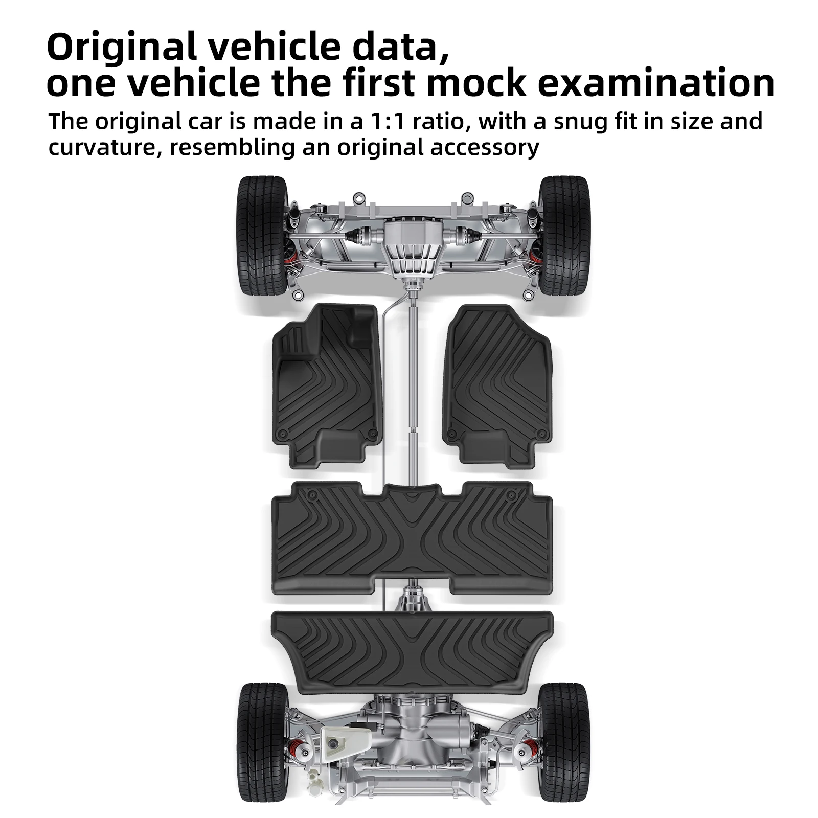 LUCKEASY Left Drive for Honda Odyssey 7Seats 2018-2025 2026 Mini Passenger Van TPE 3D Car Floor Mats Cargo Liner Trunk Pad