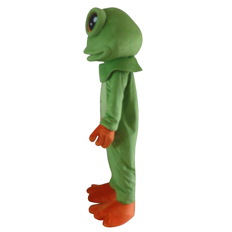 Big Eyes Frog Mascot Costume with Fancy Party Dress Halloween Costume for Halloween Party Event