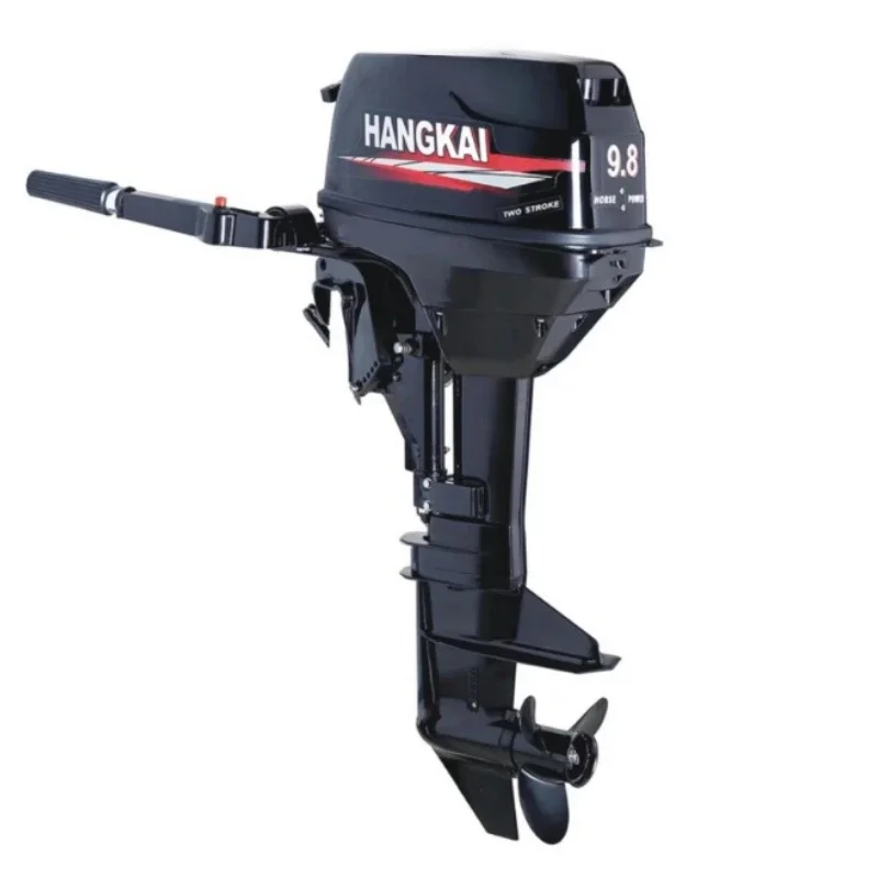 2 Stroke 9.8hp Outboard Boat Motor 2 Cylinders Petrol Engines for Fishing Manual Start Tiller Control CDI Ignition System