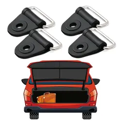 4Pcs Car Interior Accessories Car Rear Trunk Boot Floor Cargo Net Tie Down Hook Ring Loop Hanging Fixings Auto Fastener Clips