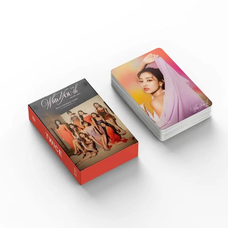 55pcs/set TWICE 4th BEST ALBUM Lomo Cards New IZTY Photo Album The Feels High Quality Photocard Fans Gift